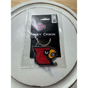Official Collegiate Lousiville Cardinals Mascot Keychain NCAA NWT
